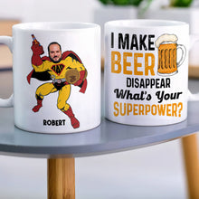 Load image into Gallery viewer, Super Dad Personalized Beer Lover Coffee Mug Coffee Mug PopCulturePrints