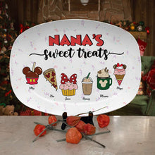 Load image into Gallery viewer, Personalized Family Cartoon Snack Plate - Sweet Treats Edition Resin Plate PopCulturePrints