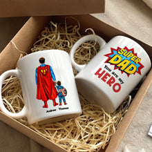 Load image into Gallery viewer, Super Dad Personalized Coffee Mug - Father's Day Gift Coffee Mug PopCulturePrints