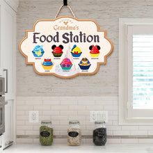 Load image into Gallery viewer, Personalized Grandma's Food Station Wooden Sign Wood Sign PopCulturePrints