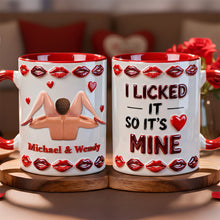 Load image into Gallery viewer, I Licked It So It's Mine - Funny Coffee Accent Mug - Personalized Gift for Couples Coffee Mug PopCulturePrints