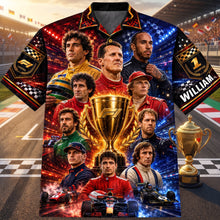 Load image into Gallery viewer, “Revive Greatness on Every Occasion” - Legends Hawaiian Shirt - Personalized Gift for Fans of Racing Legends