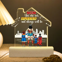 Load image into Gallery viewer, Superhero Mom Personalized LED Light Led Night Light PopCulturePrints