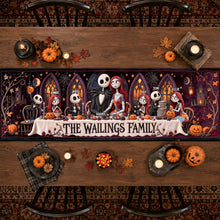 Load image into Gallery viewer, “Embrace the Spookiness!” - Mystical Spooky Family Quilted Table Runner - Personalized Custom Gift for Halloween Celebrations Quilted Table Runner PopCulturePrints