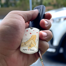 Load image into Gallery viewer, Personalized Keychain for Couples - I Love You for Your Personality Keychains PopCulturePrints