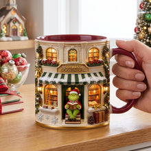 Load image into Gallery viewer, "Embrace the Cozy Spirit!" - Cozy Winter Bookstore Coffee Mug - Personalized Gift for Book Lovers Coffee Mug PopCulturePrints