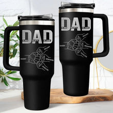 Load image into Gallery viewer, Dad The Man The Myth The Legend - Personalized Engraved 40oz Tumbler for Father and Grandpa Engraved 40oz Tumbler PopCulturePrints