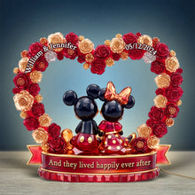 Load image into Gallery viewer, And They Lived Happily Ever After - Romantic Couple Acrylic Light Box - Personalized Gift for Couples, Anniversaries, and Weddings Light Box PopCulturePrints