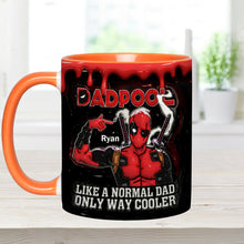 Load image into Gallery viewer, Dadpool Personalized Mug - Custom Psychopath Accent Mug Accent Mug PopCulturePrints