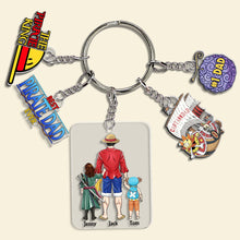 Load image into Gallery viewer, Personalized One Piece Dad Keychain - Father's Day Gift Keychains PopCulturePrints