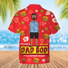 Load image into Gallery viewer, It's Not a Dad Bod, It's a Father Figure - Personalized Hawaiian Shirt for Dads Hawaiian Shirts PopCulturePrints