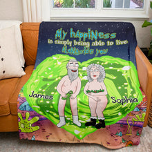 Load image into Gallery viewer, Personalized Funny Old Couple Blanket - Custom Valentine's Day Gifts for Couples Blanket PopCulturePrints