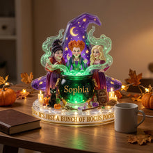 Load image into Gallery viewer, “Ignite Your Magical Spirit!” - Mystic Sisters Acrylic Light Box - Personalized Gift for Witch Lovers