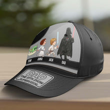 Load image into Gallery viewer, Personalized Star-Themed Dad Cap - Galactic Heroes Edition Caps PopCulturePrints