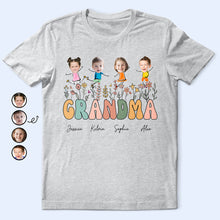 Load image into Gallery viewer, Grandma's Little Stars - Personalized T-Shirt T-shirt PopCulturePrints