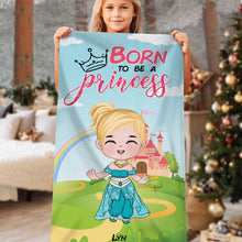 Load image into Gallery viewer, Personalized Princess Beach Towel - Gift for Kids Beach Towel PopCulturePrints