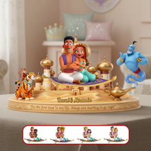 Load image into Gallery viewer, "For the first time in my life, things are starting to go right" - Fairy Tale Couple Acrylic Plaque - Personalized Gifts for Couples Shaped Plaques PopCulturePrints