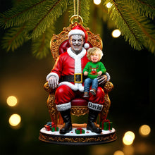 Load image into Gallery viewer, Horror Santa Custom Photo Ornament - Unique Personalized Christmas Gift for Friends, Family & Collectors Ornament PopCulturePrints