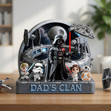 Load image into Gallery viewer, “Conquer With Dad” - Personalized Acrylic Plaque for Dads | Unique Gift for Dads and Grandpas Shaped Plaques PopCulturePrints