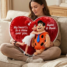 Load image into Gallery viewer, My Heart's in a Stew Over You - Lovely Couple Custom Shaped Pillow | Personalized Gift for Couples Pillow PopCulturePrints