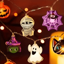 Load image into Gallery viewer, Halloween LED String Lights - Perfect Gift for Horror Fans PopCulturePrints