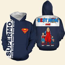 Load image into Gallery viewer, "Best Mom Ever" - Personalized Super Mom Shirt - Gift for Moms, Grandmas, and More AOP Products PopCulturePrints