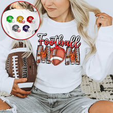 Load image into Gallery viewer, Custom Football Mom Christmas Sweatshirt Shirts PopCulturePrints