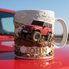 Load image into Gallery viewer, “Adventure Awaits” - Off-road Coffee Mug - Personalized Gifts for Off-road Lovers Coffee Mug PopCulturePrints