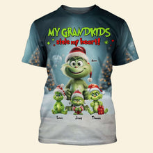 Load image into Gallery viewer, Personalized Grandkids Christmas 3D Shirt for Grandma/Mom AOP Products PopCulturePrints