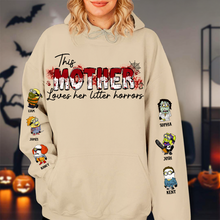 Load image into Gallery viewer, Personalized Halloween Grandma Sweatshirt - Love Her Little Horrors AOP Products PopCulturePrints