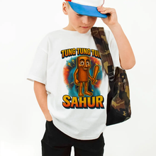 Load image into Gallery viewer, Tung Tung Tung Sahur Brainrot Shirt - A Fun Personalized Gift for Kids Shirts PopCulturePrints