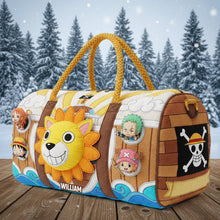 Load image into Gallery viewer, "Fan-favorite Cartoon Characters Unite - Personalized Quilted Duffle Bag - Perfect Gift for Cartoon Lovers" Quilted Duffle Bag PopCulturePrints