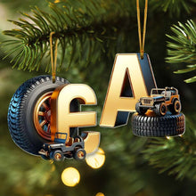Load image into Gallery viewer, Personalized Off-Road Christmas Ornament - Custom Alphabet Gift Ornament PopCulturePrints