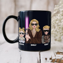 Load image into Gallery viewer, Jedi Master Mom - Personalized Cool Mom Coffee Mug Coffee Mug PopCulturePrints