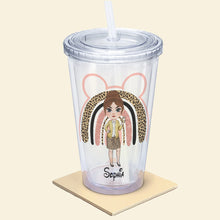 Load image into Gallery viewer, Personalized Teacher Acrylic Tumbler - Coffee & Magic Design Tumbler Cup PopCulturePrints