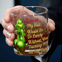 Load image into Gallery viewer, Funny Grinch Quote - Personalized 11oz Round Glass for Drinking Lovers Whiskey Glass PopCulturePrints