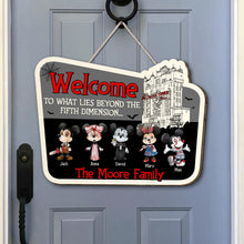 Load image into Gallery viewer, Personalized Fifth Dimension Welcome Wood Sign - Family Gift Wood Sign PopCulturePrints