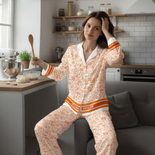 Load image into Gallery viewer, "Bake Your Dreams Into Reality" - Personalized Bakers At Rest Button Up Pajama Set - Custom Gift for Baking Enthusiasts, Friends, Family Pajama Set PopCulturePrints
