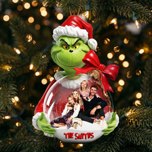 Load image into Gallery viewer, Celebrate Christmas with Family - Custom Photo Acrylic Ornament Ornament PopCulturePrints