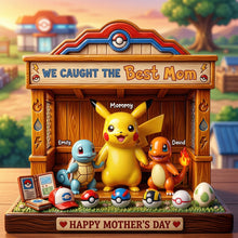 Load image into Gallery viewer, We Caught The Best Mom - Personalized Magic Mom Acrylic Plaque Shaped Plaques PopCulturePrints