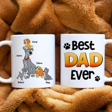 Load image into Gallery viewer, Best Dog Dad Ever Personalized Mug - Father's Day Gift Coffee Mug PopCulturePrints