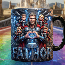 Load image into Gallery viewer, “Power Dad: The Ultimate Superhero!” - Personalized Magic Mug for Dad and Grandpa Coffee Mug PopCulturePrints