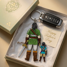 Load image into Gallery viewer, Epic Adventure Dad Keychain - Personalize for Your Father's Joy Keychains PopCulturePrints