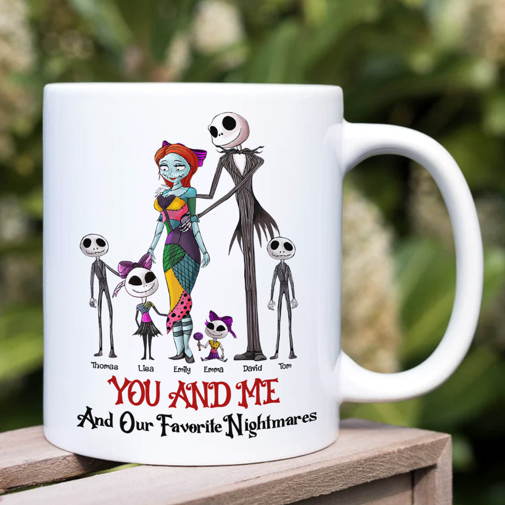 Personalized You And Me Family Nightmare Coffee Mug Coffee Mug PopCulturePrints