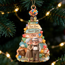 Load image into Gallery viewer, True Love Never Gets Old - Personalized Christmas Ornament for Couples Ornament PopCulturePrints