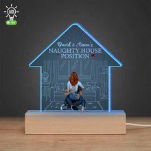 Load image into Gallery viewer, Personalized LED Light for Couples - Naughty House Position Led Night Light PopCulturePrints