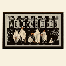 Load image into Gallery viewer, Personalized Halloween Family Welcome Door Mat Doormat PopCulturePrints