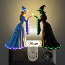 Load image into Gallery viewer, Illuminate Your Halloween Spirit: Witch Duo Personalized Night Light - Custom Gift for Movie Fans Night Lights PopCulturePrints
