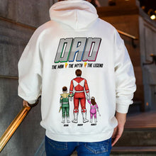 Load image into Gallery viewer, “The Man, The Myth, The Legend” - Power Dad Shirt - Personalized Gifts for Dads, Grandpa, and Father Figures Shirts PopCulturePrints