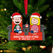 Load image into Gallery viewer, Customized Christmas Couple Ornament - Funny and Unique Valentine’s Day Gifts Ornament PopCulturePrints